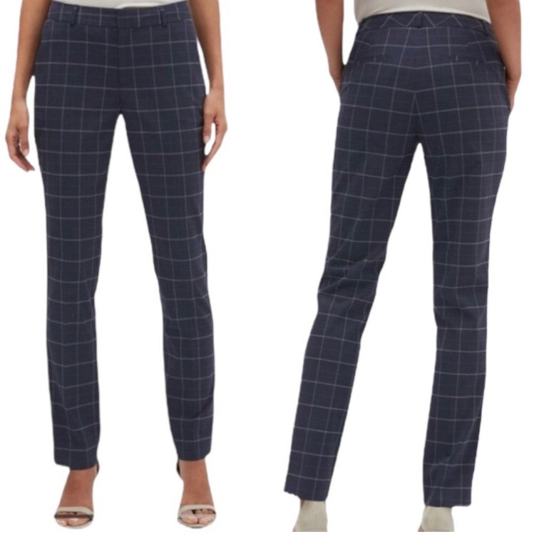 Banana Republic Ryan Windowpane Ankle Pants